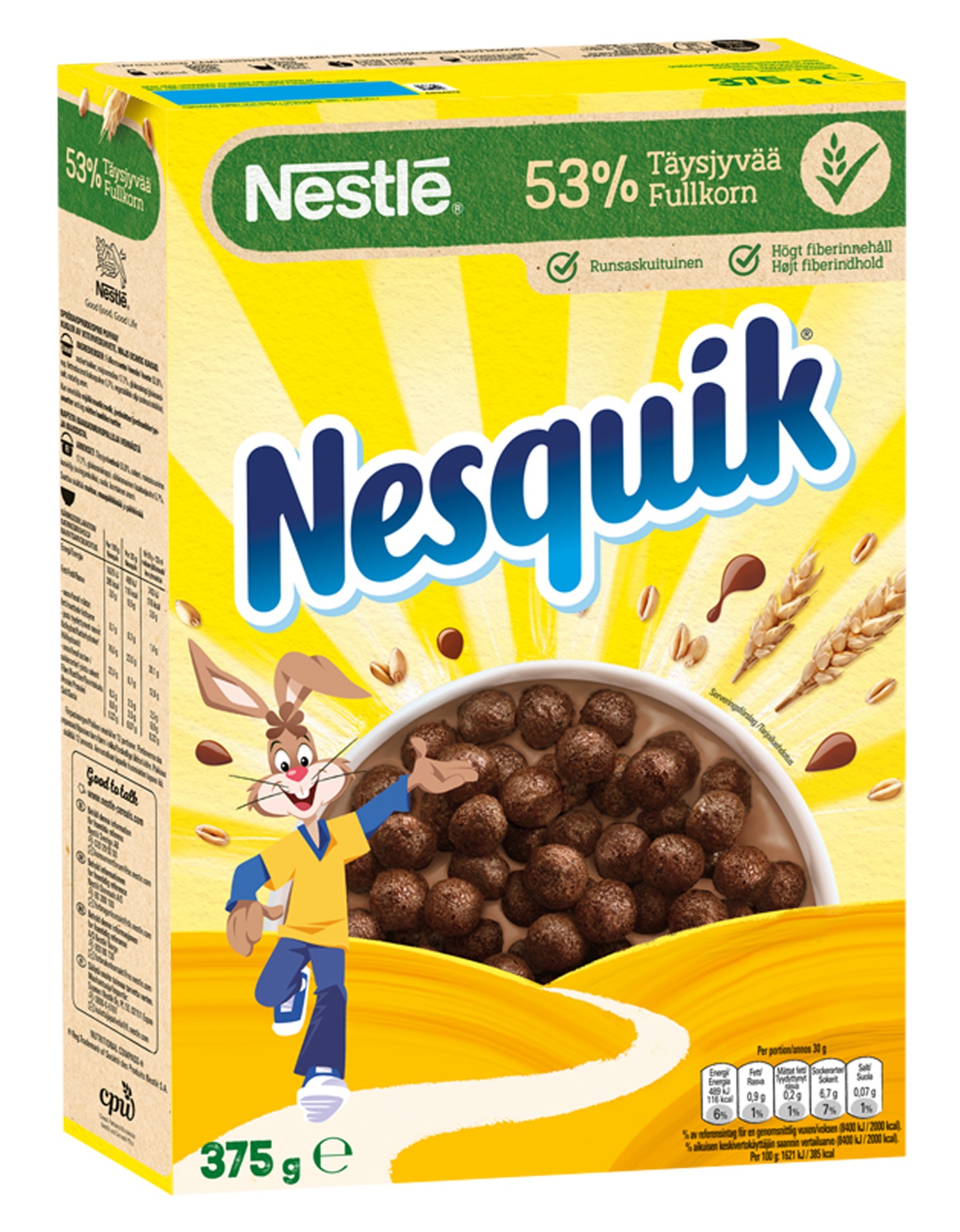 Nestle Nesquik &#1061;&#1083;&#1086;&#1087;&#1100;&#1103; &#1089; &#1082;&#1072;&#1082;&#1072;&#1086;&#160; 375&#1075;&#1088;.